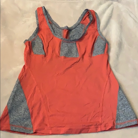 Orange and gray lululemon tank top - Picture 2 of 3